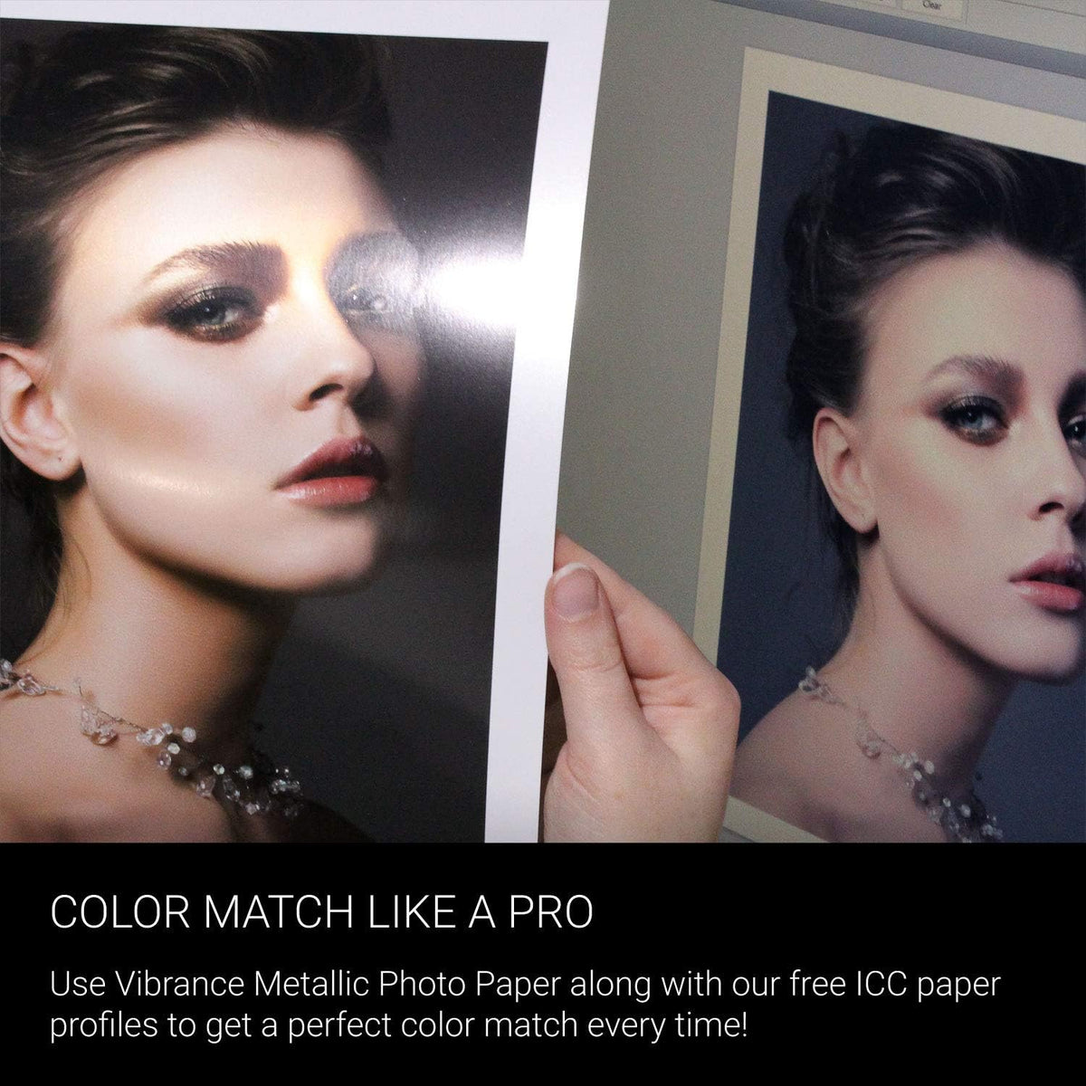 Vibrance Metallic Photo Printer Paper 10 mil 255 gsm Premium Photo Paper Sheets 13 x 19 inches 50 Sheets Works with All Inkjet Printers Including Professional Makes and Models Like Epson Canon HP