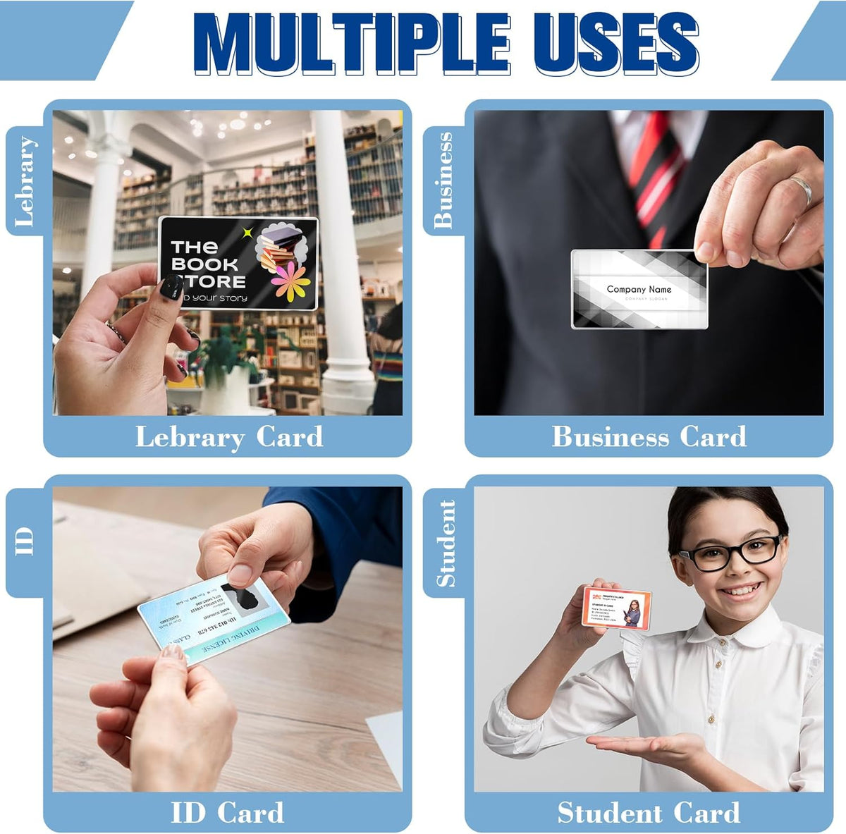 1000 Pack 5mil 2.25“x3.75" Thermal Laminating Pouches Badge Laminate Pouches Clear Laminated Luggage Tags Printable Laminator Pouches for Business Permits Cards (1000, 2.25"x3.75"-5mil)