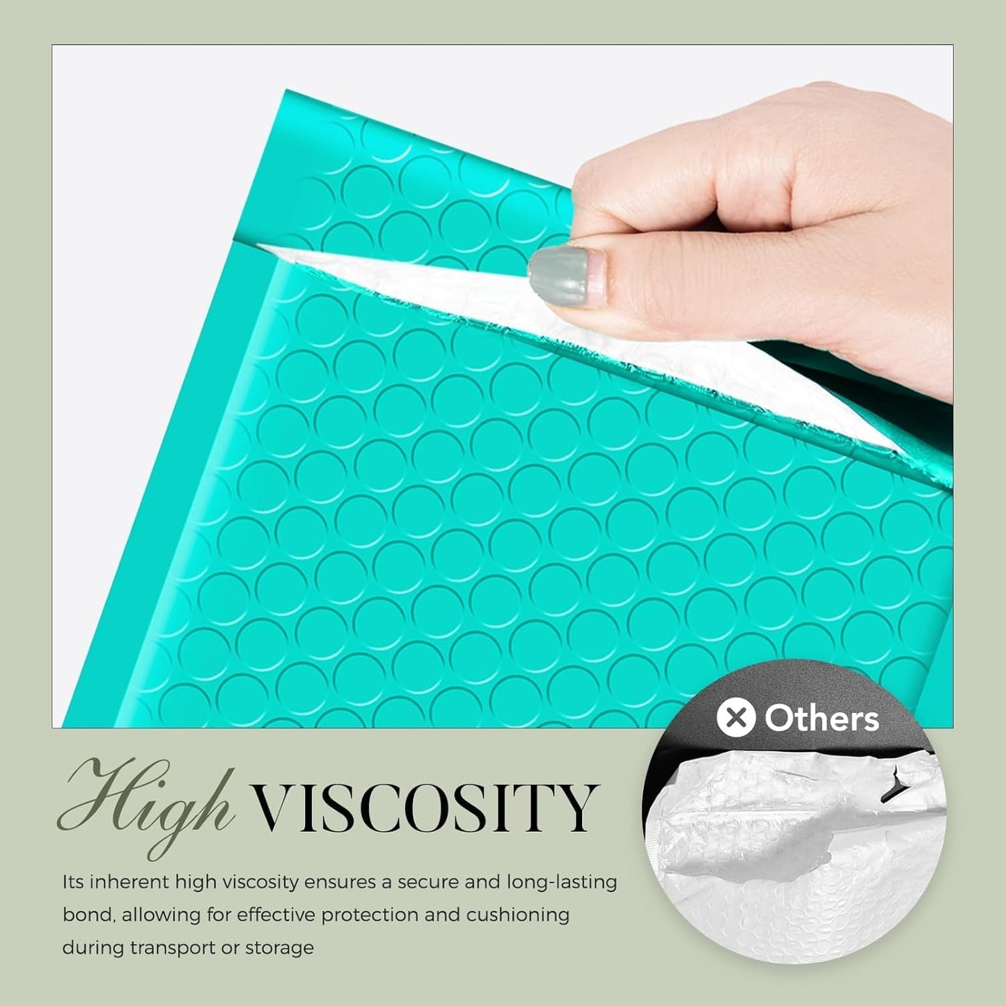 Metronic 19200 Pack Bubble Mailer 4X8 Inch Teal,Usable Size 4x7 Waterproof Padded Envelopes,Self-Seal Small Bubble Mailers Cushioning for Shipping,Jewelry Makeup Supplies, Packaging Bulk