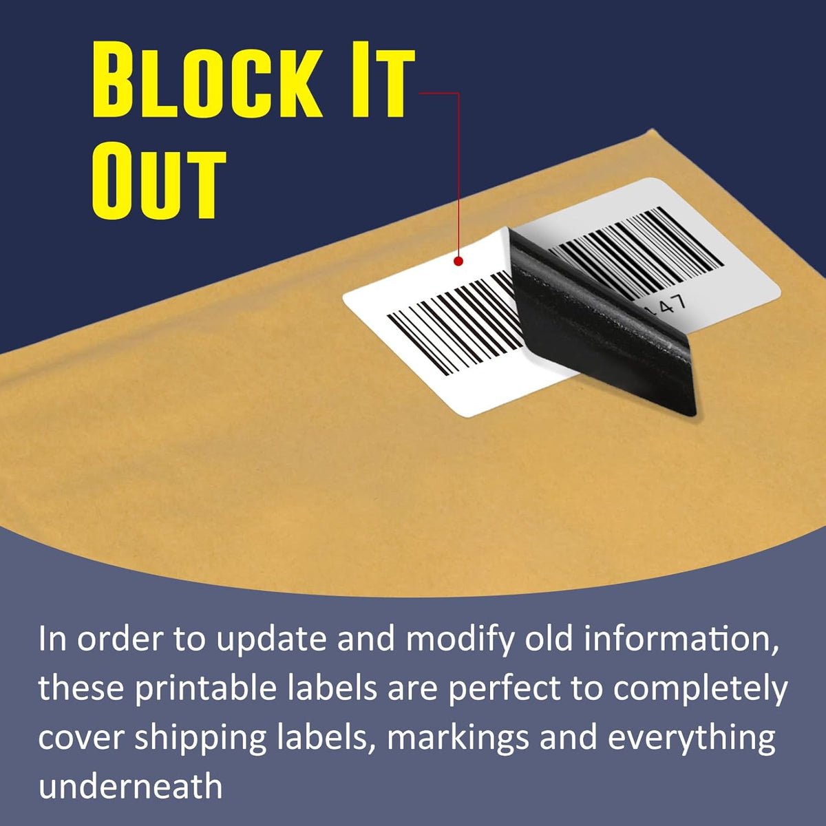 L LIKED 2.25" x 0.75" Direct Thermal Labels, Permanent Adhesive Address Barcode Label & Compatible with Rollo, Zebra and Other Desktop Printers (1 Roll, 1700 Labels)