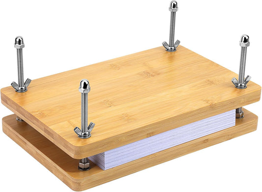 ZMAAGG Book Press, Portable Book Binding Press, Books Binding Machine, 11.8x7.6 Inch Paper Press for Craft Enthusiasts