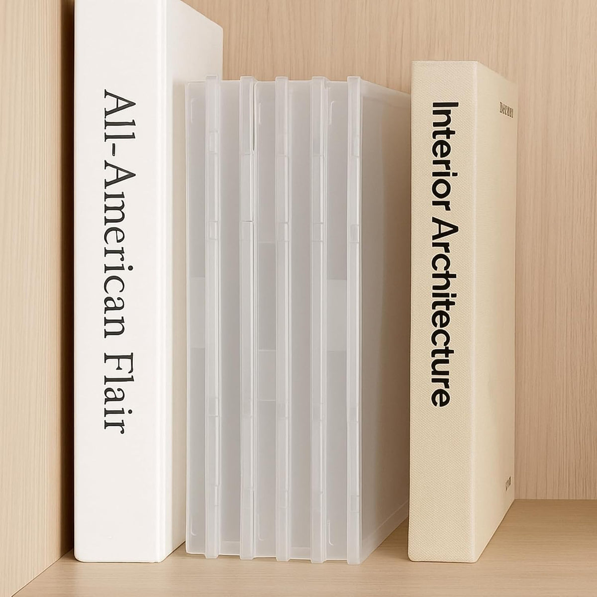 6 Pack Plastic Storage Box Organizer, Portable Clear Document File Case Containers For A4 Letter Paper, Magazine, Photo, Craft Art Supplies Board Game Storage