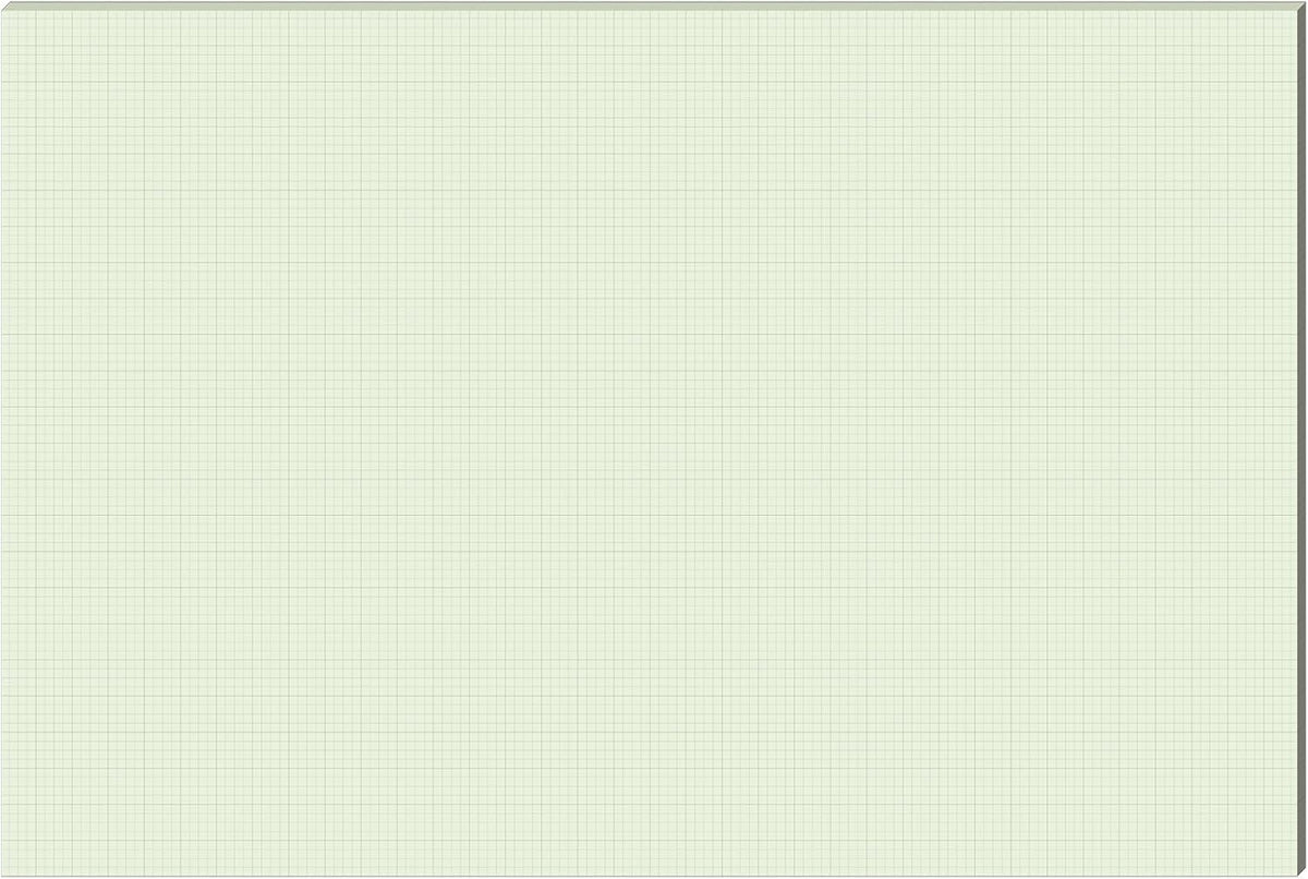 25 Sheet Graph Paper Pad 24" x 36" Large Graph 1" and 1/4" Ruled Grid Paper for Engineer Architect Designer Mathematician Draftsmen Sketch House Commercial Building Plan Drafting(Green)