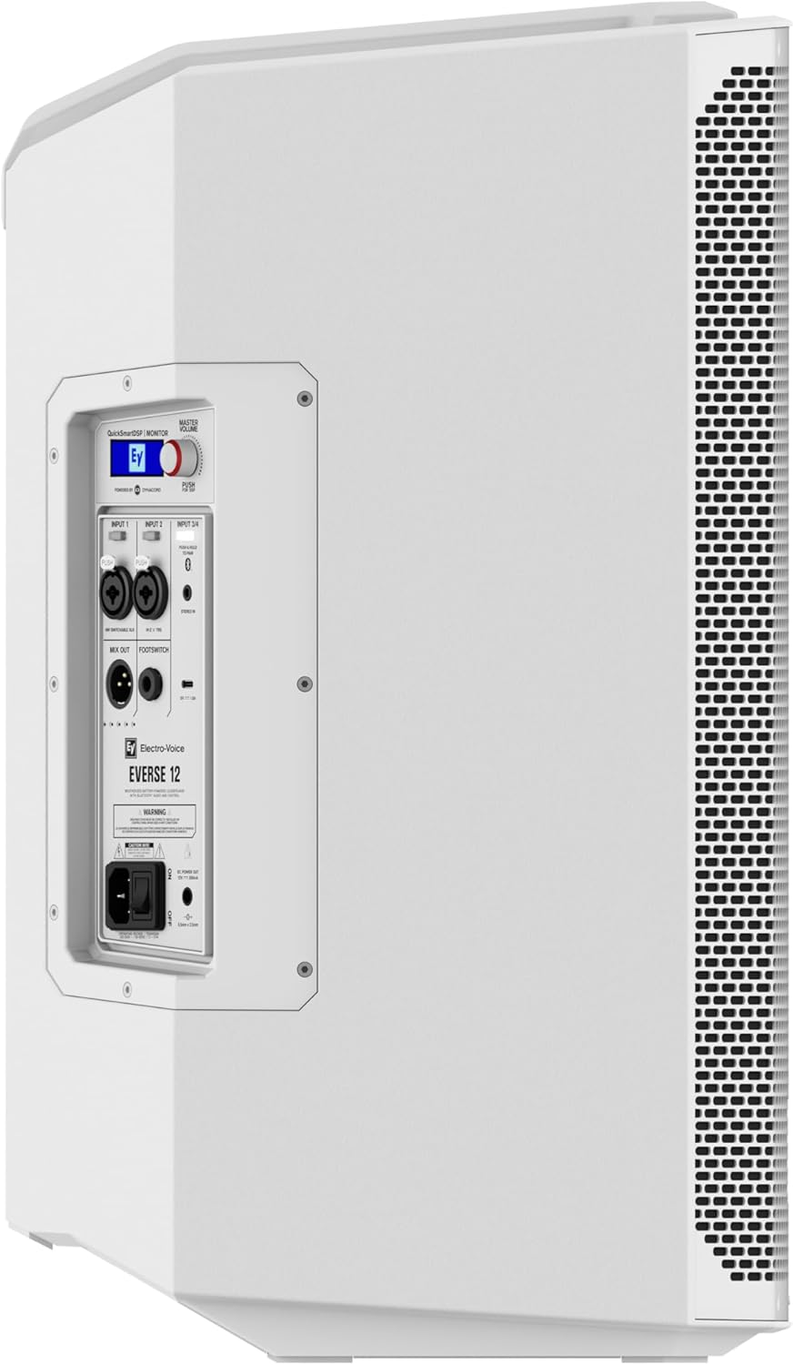 Electro-Voice Everse 12 Weatherized Battery-Powered Loudspeaker with Bluetooth Audio and Control (White)