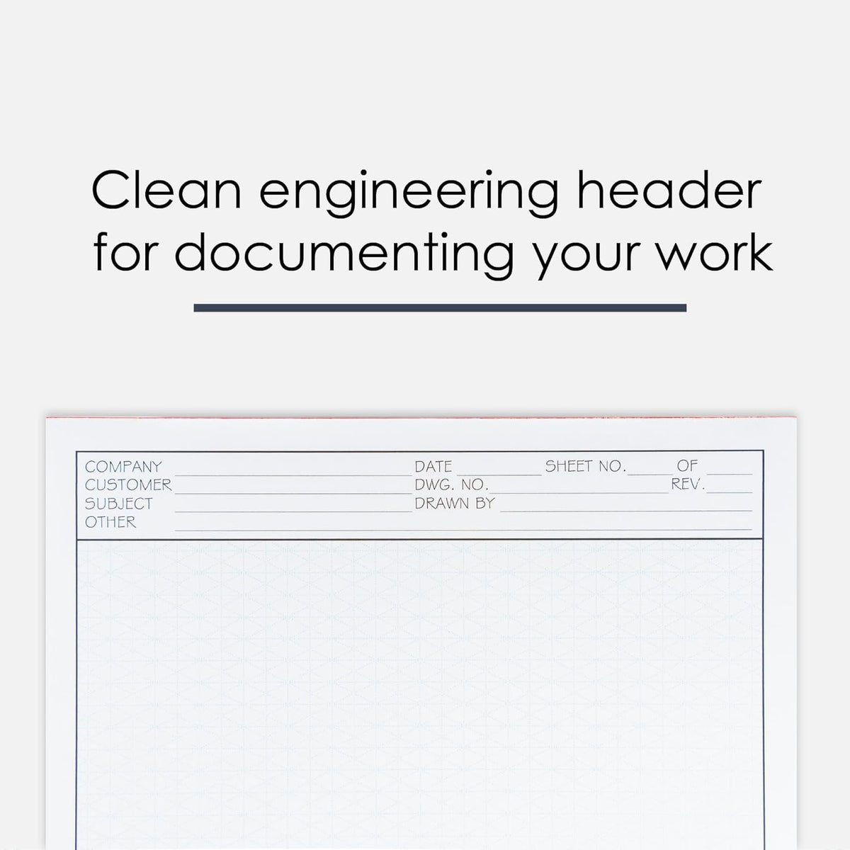 8.5" x 11" Isometric Graph Paper 50 Sheets Portrait - 0.25" Grid, Non-photo Blue, High Brightness, Drafting, Engineering, Art, 3D Design (1-Pack)