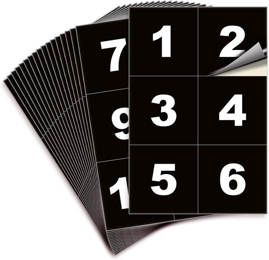 iSYFIX Black Consecutive Number Stickers – 1 to 100, 4-inch, 1 Set – Vinyl Self Adhesive Premium Decal, Ideal for Inventory, Storage, Organizing, Boxes, Bins, Toolbox, Lockers & More, Indoor/Outdoor