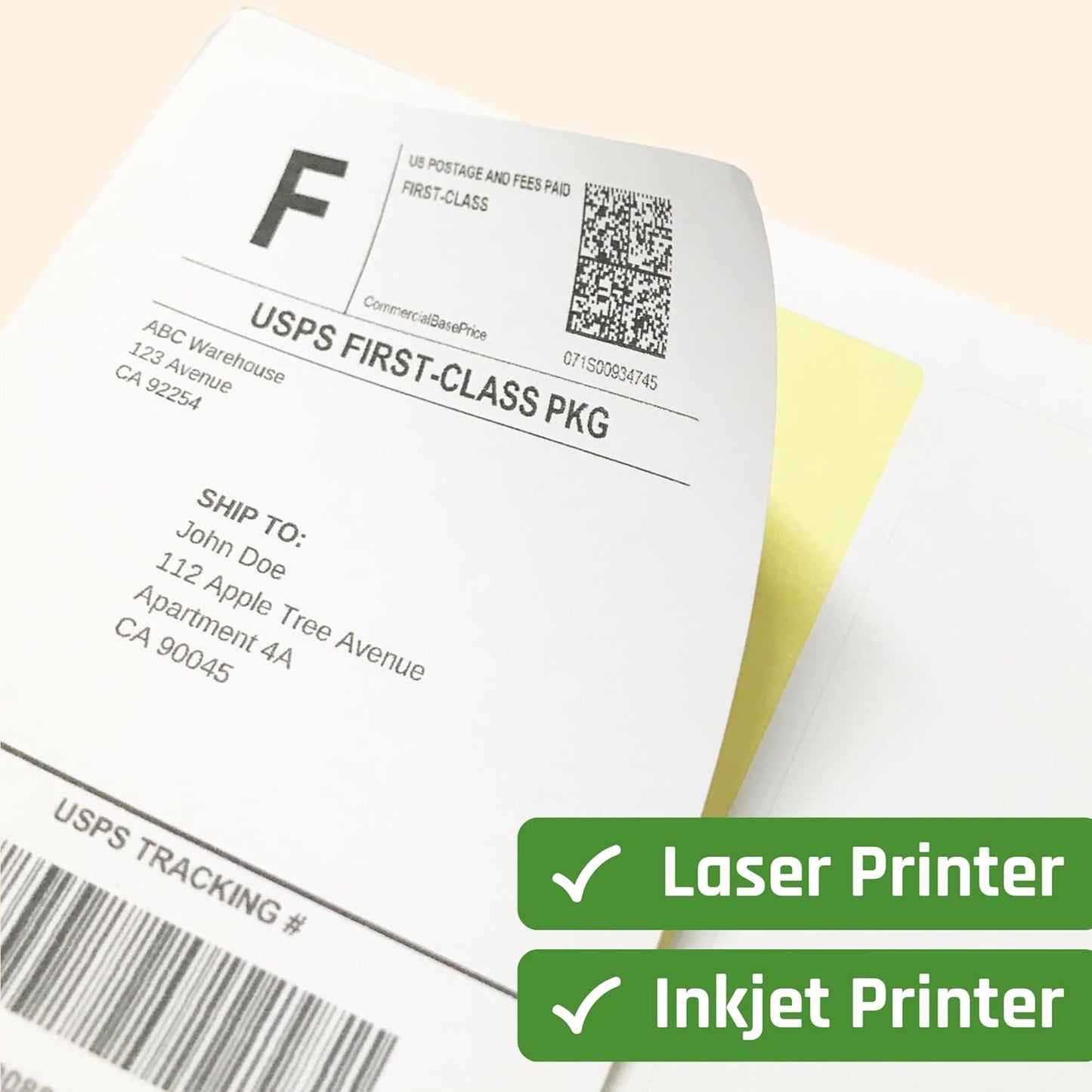 200 Sheets - Large Shipping Address Labels, Mailing Label Stickers for Packages, Storage Bins - 4 per Sheet, 800 Pieces