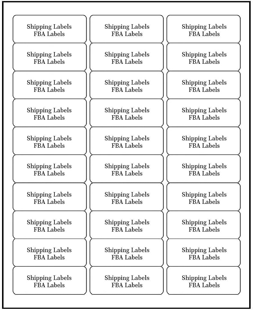 Address Labels for Inkjet Printers 1" x 2-5/8", Pack of 3000 Labels