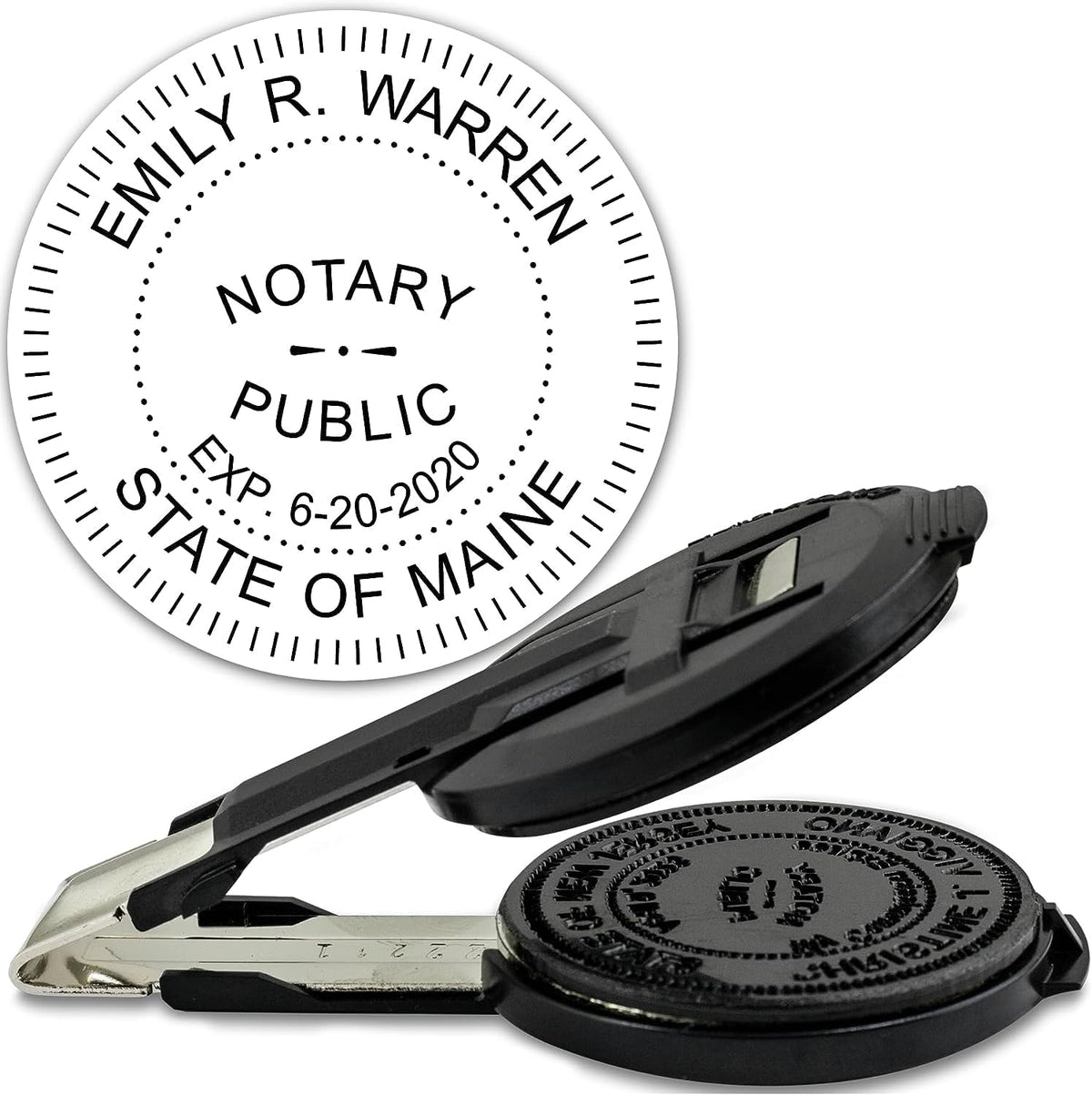 MaxMark Insert Only for Notary Seal Round Embosser for Maine State