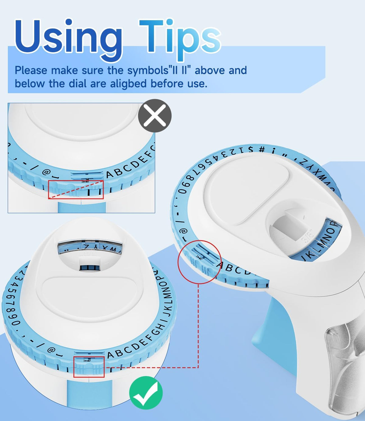 Labelife Embossing Label Maker Machine with Tapes,Omega S Vintage Embossed Label Maker,Retro Embossing Machine with 3 Rolls 3D Embossing Label Tapes Waterproof for Home Office Kids DIY Crafting, Blue