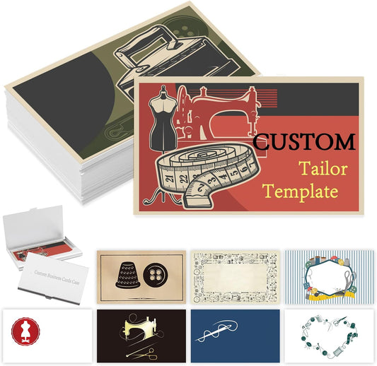 Custom Business Cards with Logo Personalized Double Side Printable Customize Business Cards 1000 500 200 100 for Small Business Women Men-Tailoring Service