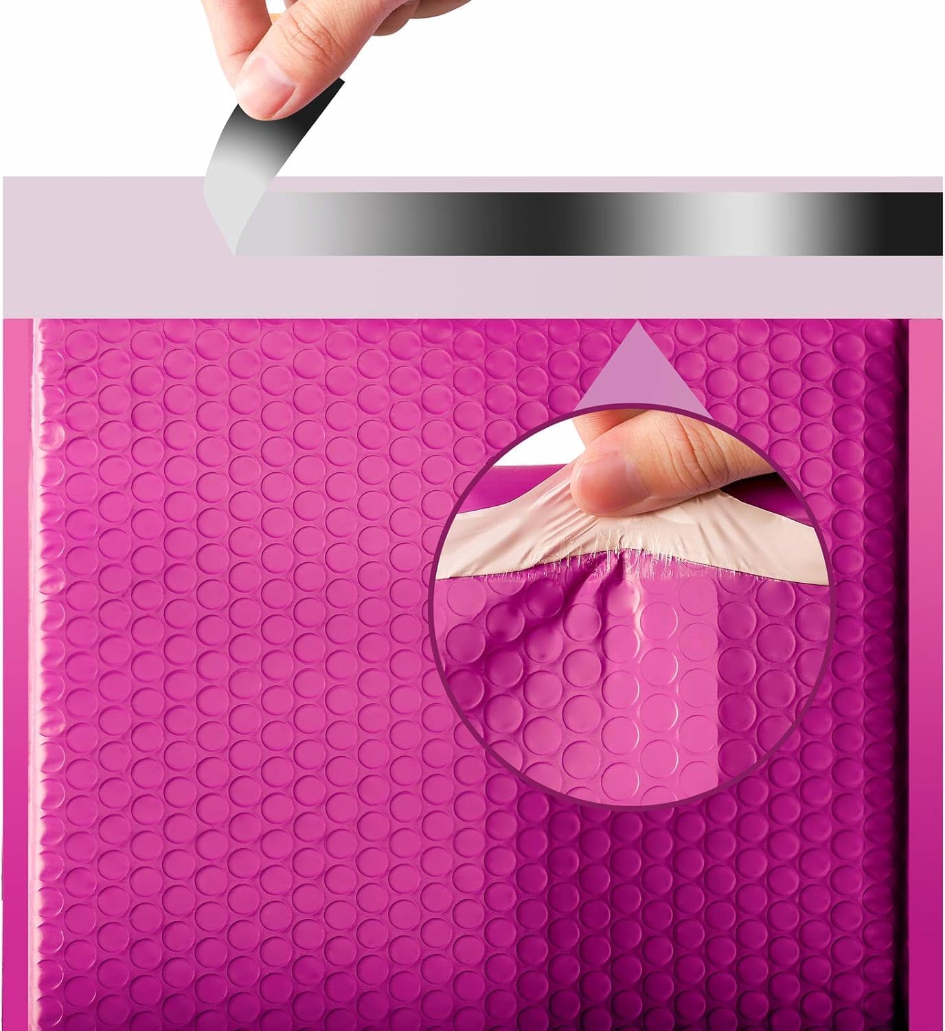 Metronic Bubble Mailers 10.5x16 500 Pack Large Pink Bubble Mailers Waterproof Thick Padded Envelopes for Packaging, Makeup, Gift, Mailing, Shipping, Small Items Supplies