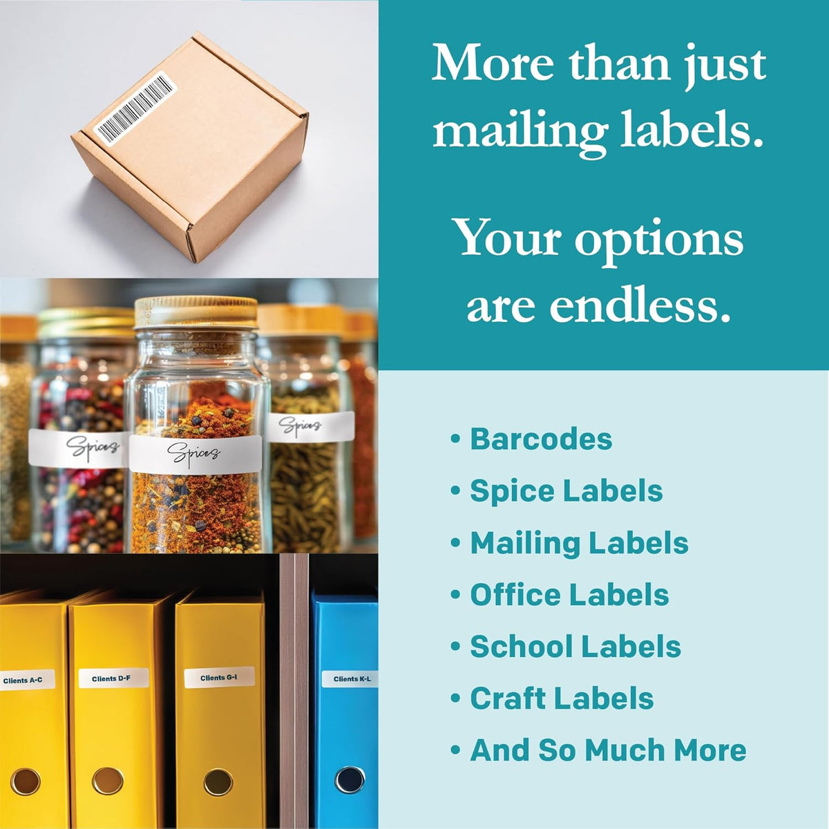 Premium Label Supply White Sticker Return Address Labels – 1.75" x .5" – Laser/Inkjet Compatible – (80 per Sheet), 100 Sheets – 8000 Total Adhesive Labels