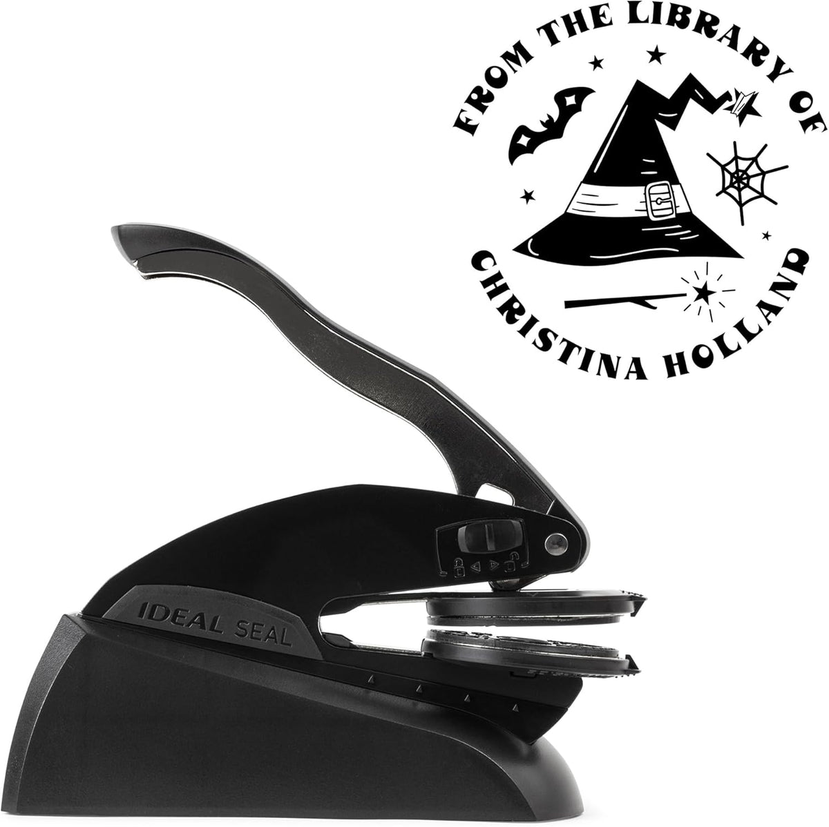 from The Library of Embossers & Stamps for Fantasy Book Readers | Custom Embosser | Custom Stamp | Ex Libris | Elevate Your Fantasy Collection of Stories and Novels (Design 20, Embosser)