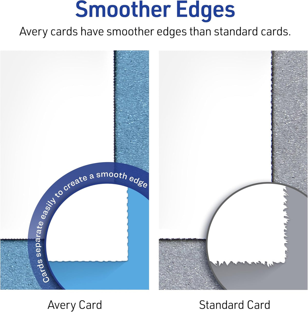 Avery Printable Tent Cards, 3.5" x 11", White with Embossed Border, 50 Blank Place Cards for Laser and Inkjet Printers (5309)