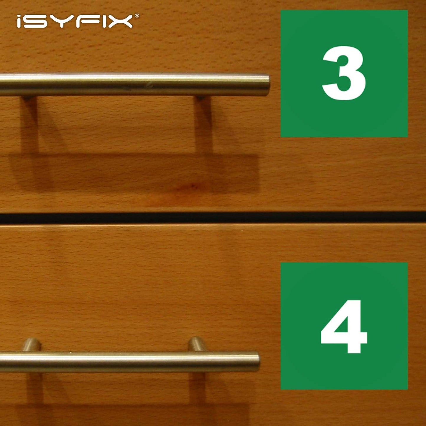iSYFIX Green Consecutive Number Stickers – 1 to 100, 4-inch, 1 Set – Vinyl Self Adhesive Premium Decal, Ideal for Inventory, Storage, Organizing, Boxes, Bins, Toolbox, Lockers & More, Indoor/Outdoor