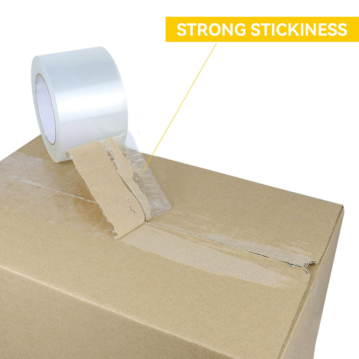 Clear Packing Tape Refills 6 Rolls, Total 660 yd., Heavy Duty Shipping Tape, Each 2 inch x 110 Yards x 2 mil Thick for Shipping, Packaging, Sealing and Moving