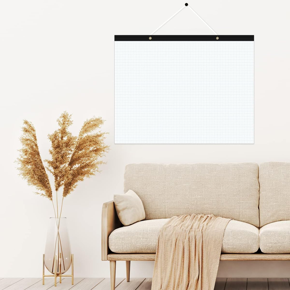 Yaridar (2-Pack) Large Engineering Graph Paper - 22" x 17" Grid Paper Notepad, 4"x4" Blue Grid 100 Sheets/200 Pages Paper for Engineer Architect Designer Mathematician Draftsman