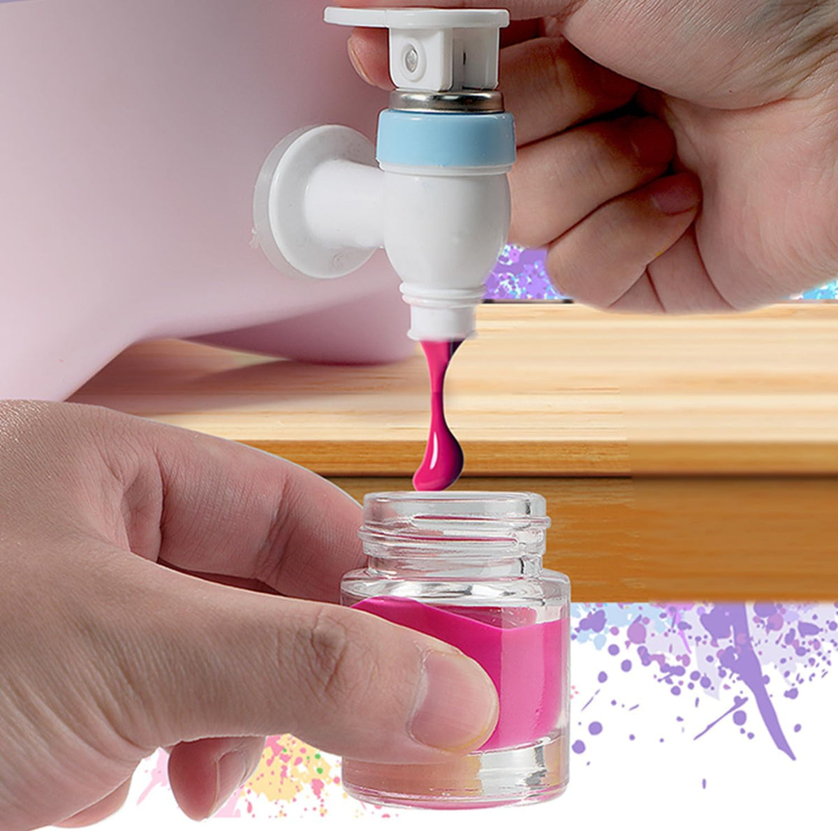 12pcs Airbrush Bottles Glass Jar for Air brush spray paint ink or colors storage