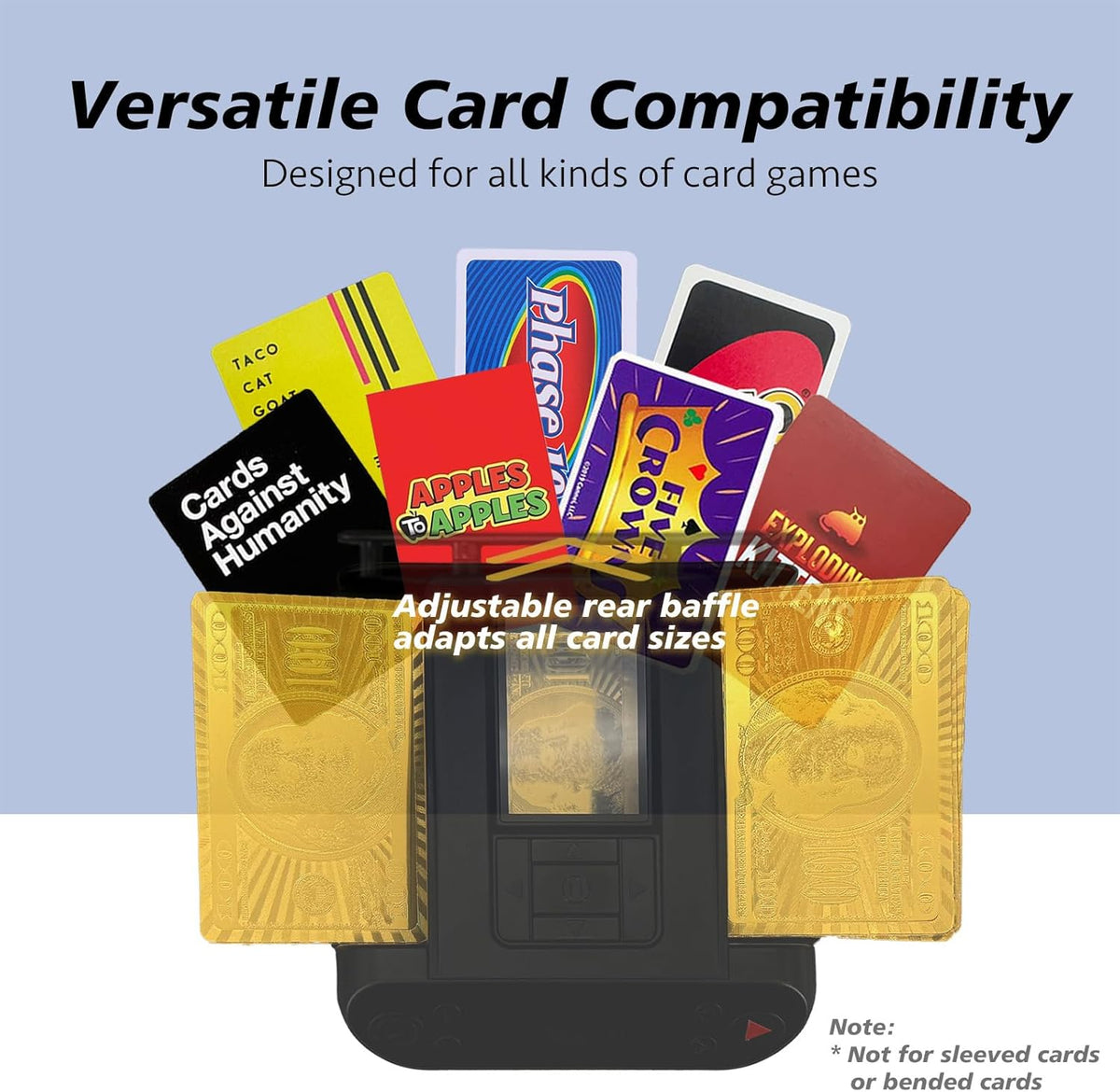 All-in-One Automatic Card Shuffler and Dealer,with 8 Remotes,Programmable Dealer,Card Shuffler 2 Deck,360° Rotation,Ultra Quiet,Rechargeable,up to 12 Players,for All Card Games (Shadow Black)