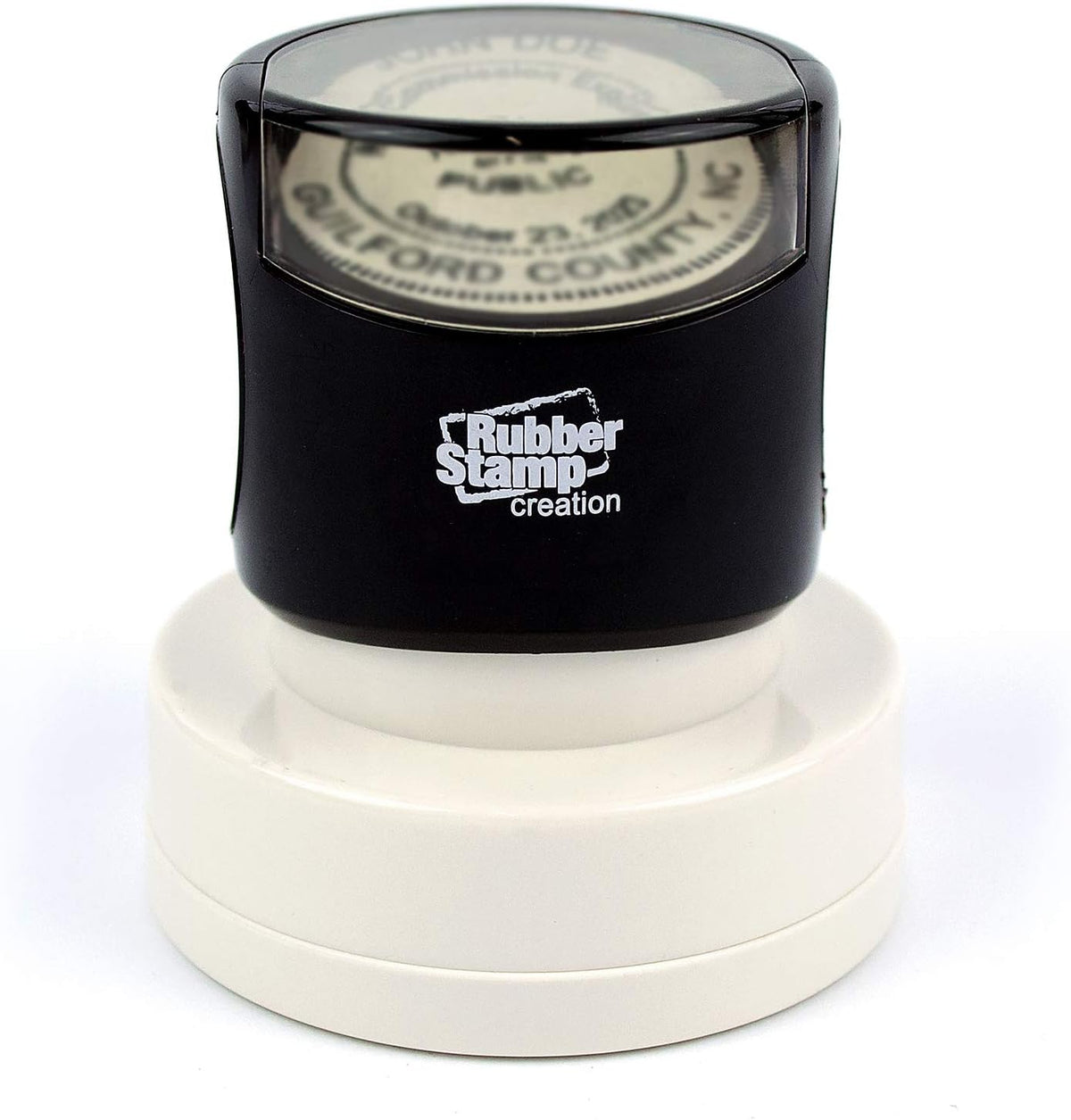 MaxMark Round Notary Pre-Inked Stamp for State of North Dakota