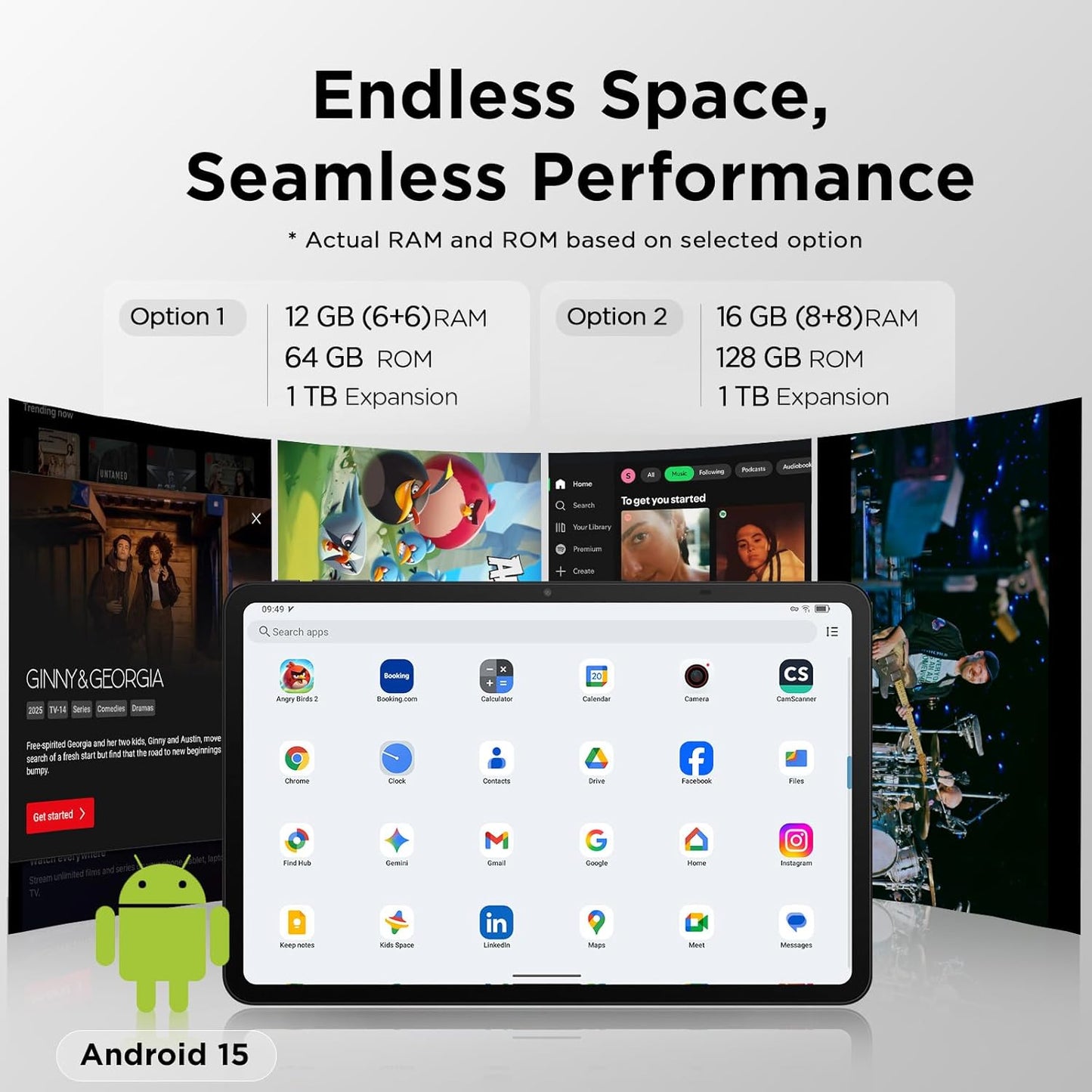 TCL NXTPAPER 11 Gen 2 Android Tablet, 11" Drawing Pad & Digital Notebook, Stylus & Flip Case Included, NXTPAPER 4.0 Display, Android 15, AI Tools, 8+8GB RAM, 128GB Storage, 8000mAh Battery, Gray