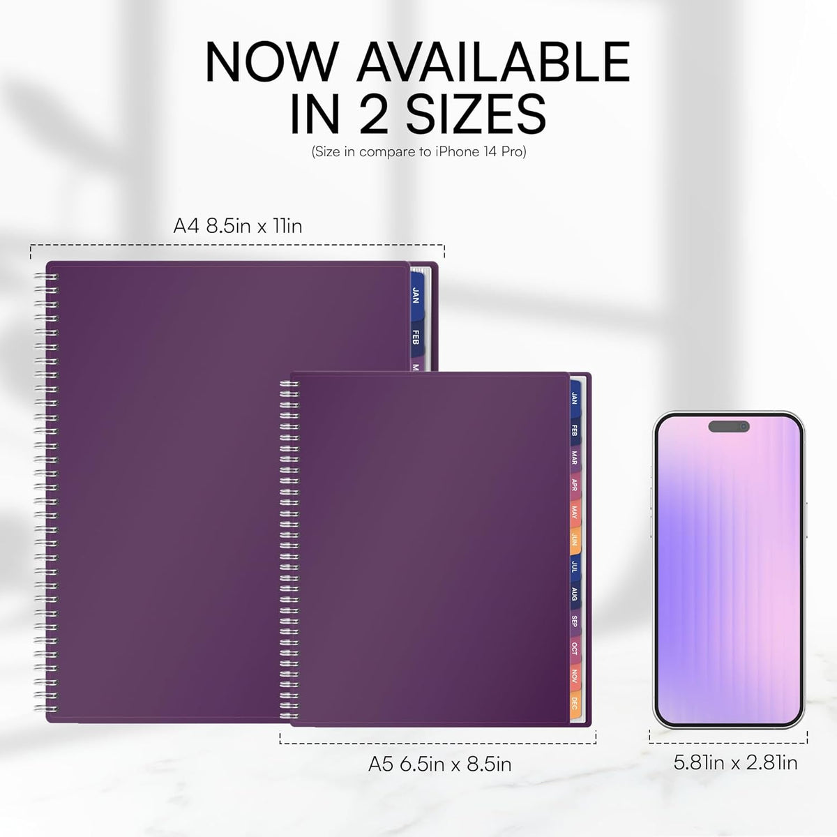 Ensight 2026 Appointment Book & Planner Ensight 8.5 x 11 inches Large Tabbed Daily Hourly Weekly Planner Schedule Book 15 Minute time Slots Business & Personal Planner Jan 2026 Dec 2026 Purple