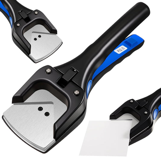 Lasnten Corner Rounder Punch, 2.5mm Radius (3/32") Hand Tool Cutter Applied for PVC Card Cutting, Heavy Duty Rounded Edge Circle Rounding Maker Clipper