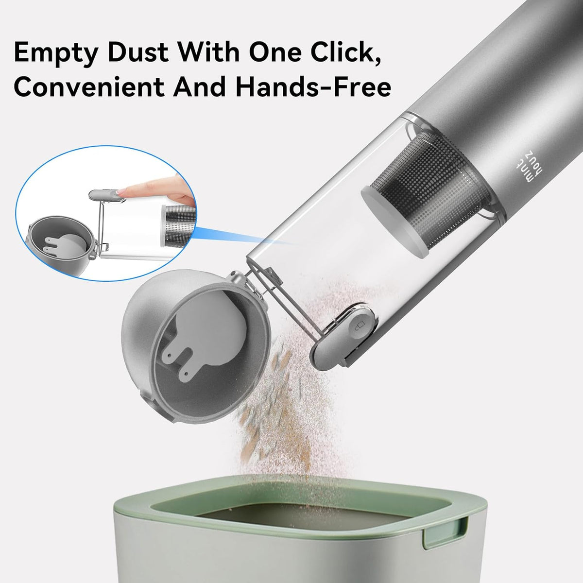 Car Vacuum Portable Cordless 17000Pa - 120W Handheld Vacuum Rechargeable with Blower, Ultra Lightweight Mini Vacuum Cleaner with 2 Filters for Car Home Pet Office Keyboard