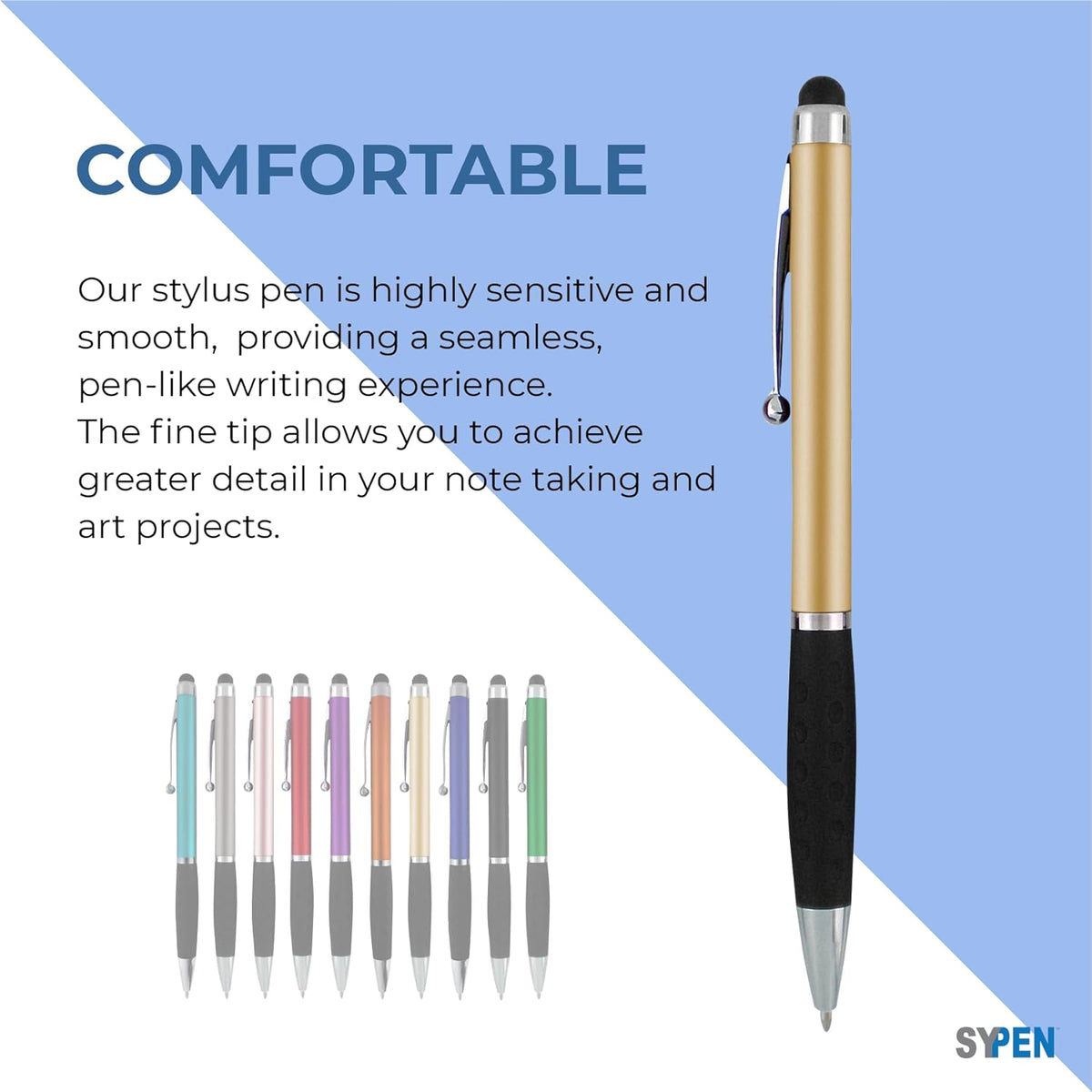 Personalized Pens With your Custom Logo or Text-600 Pack Bulk-for Businesses, Parties, and Events, 2 in 1 Ballpoint Pen & Stylus for Touchscreen Devices, Orange Barrel, Black Ink