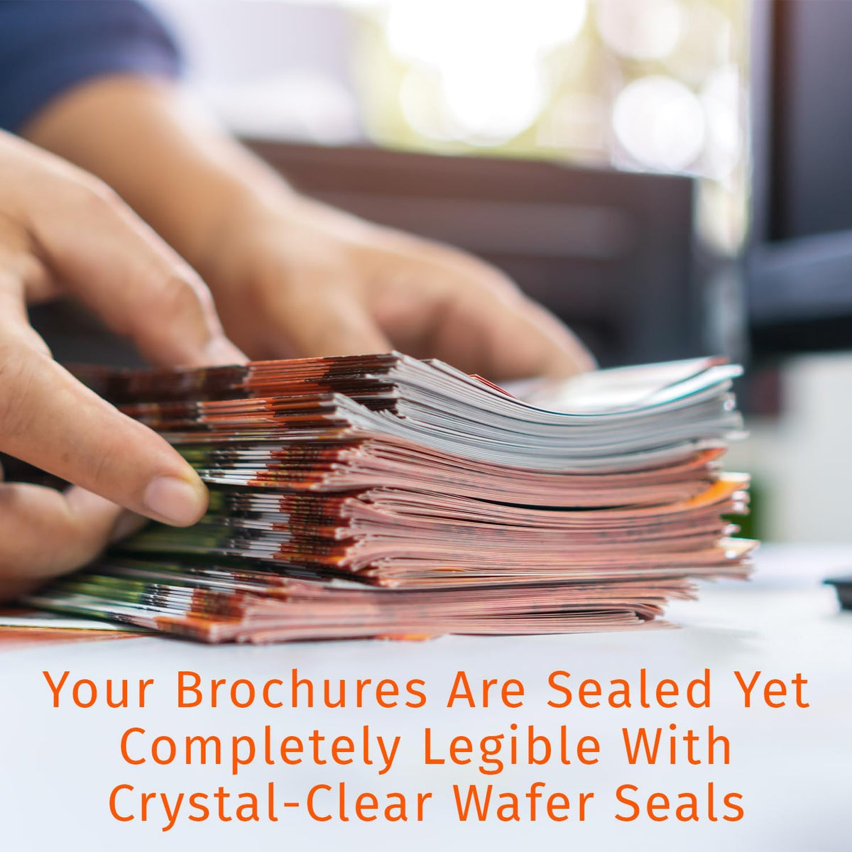 ChromaLabel 1 Inch Clear Labels Wafer Seals, Envelope Sealer, Transparent Stickers Ideal Envelope Seals for Secure Mailing - 500 Per Roll, Non-Perforated