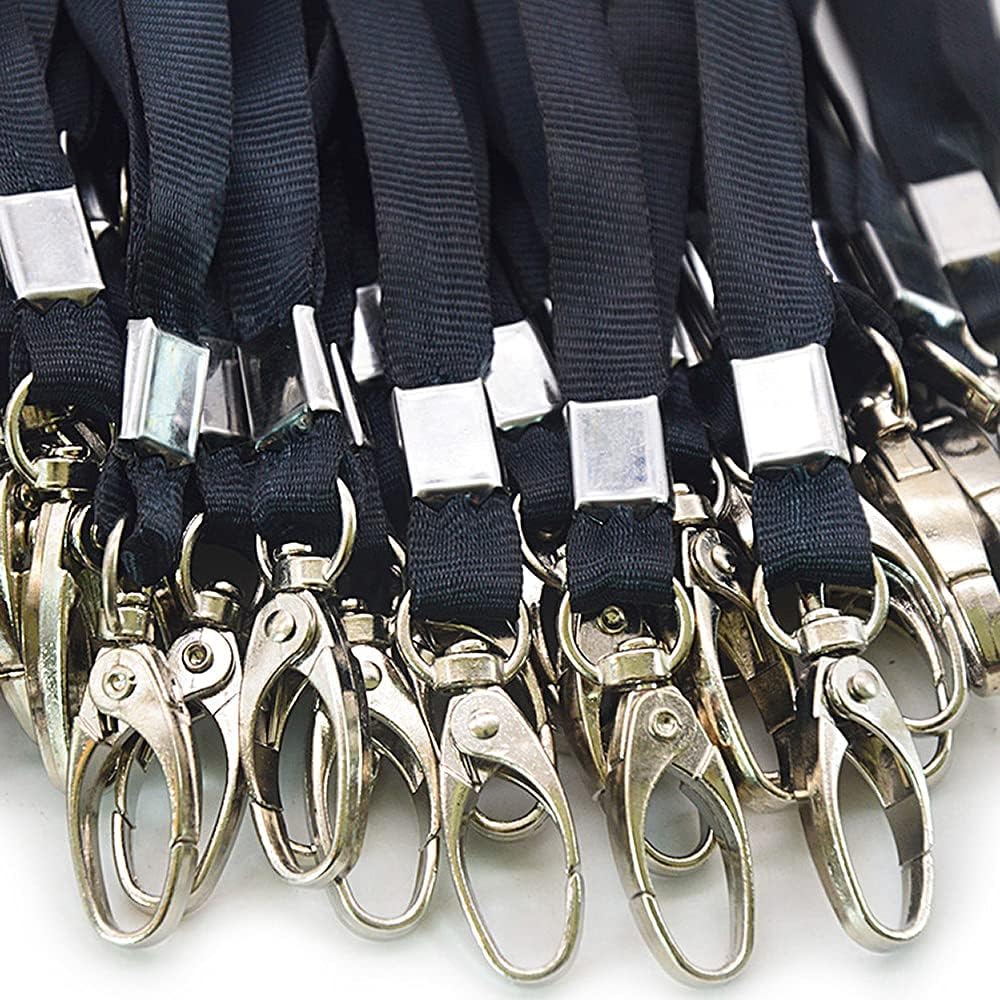 Lanyards for Id Badges Holder Bulk Lanyard with Clip Swivel Hooks for Name Tag ID Badge Holder,Students, Employees