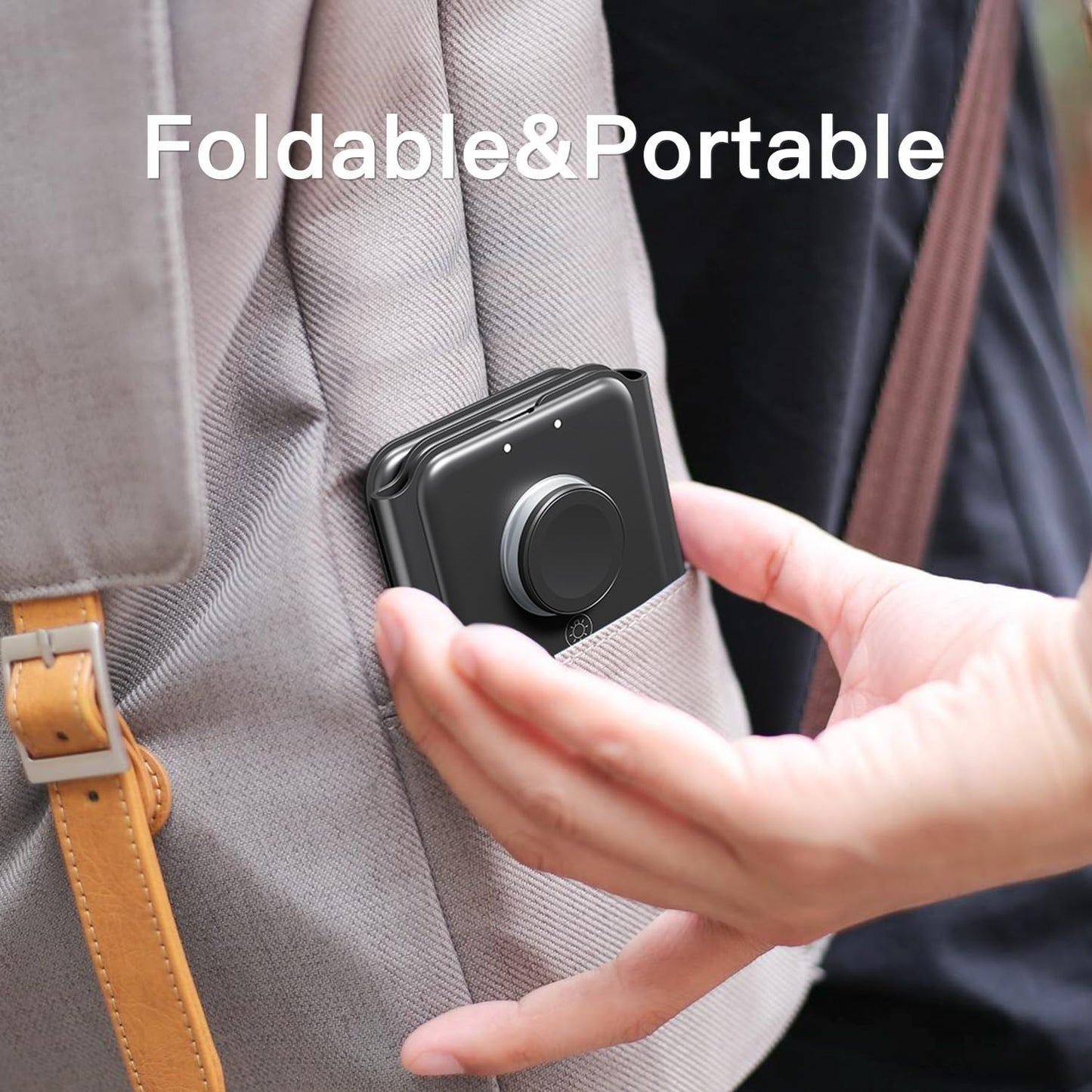 ESSAGER 3 in 1 Foldable Wireless Charger for iPhone 16/15/14/13/12/11 Series, Magnetic Wireless Charging Station, Travel Wireless Fast Charging Pad for Airpods 4/3/2/Pro, iWatch (3 in 1, Black)