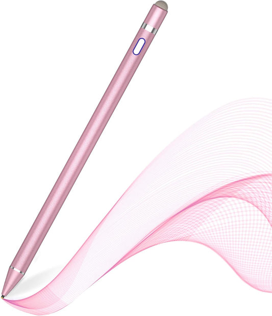 Active Stylus Pen for Touch Screens,Dual Pen Tips for iOS & Android Drawing & Writing,High Precise Digital Pencil for Apple iPhone 16/15/14/13/12/11/X/8,iPad Air/Pro/Mini,Phone/Tablet/Sam-sung/Kin-dle