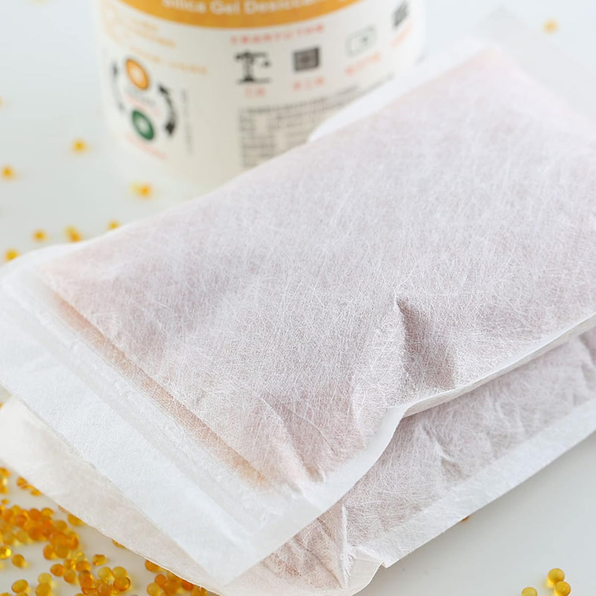 1000 Packs Breathable Paper Bags, Zip Lock Storage Bags for Small Items, Silica Gel Beads, Desiccant, Jewelry, Samples, 4.3 by 6.3 Inch