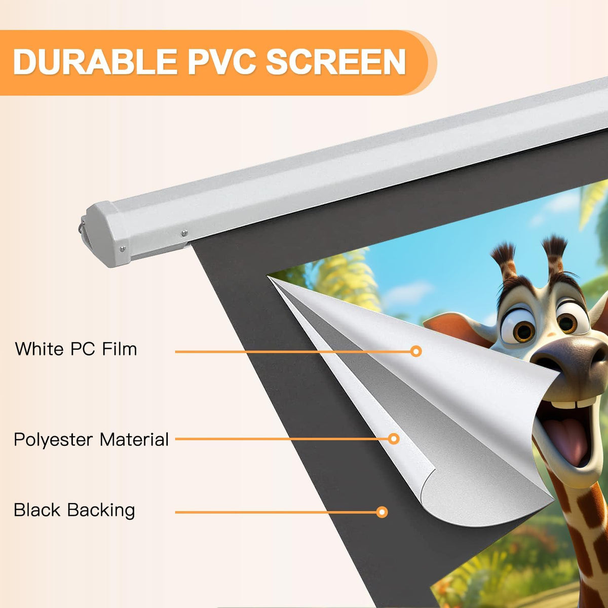 YODOLLA 120 inch Projector Screen Motorized,4:3 HD Retractable Electric Projector Screen 4K 3D Wall Mounted Ceiling Automatic Projection Screen Drop Down with Remote Movie Screen for Indoor Outdoor