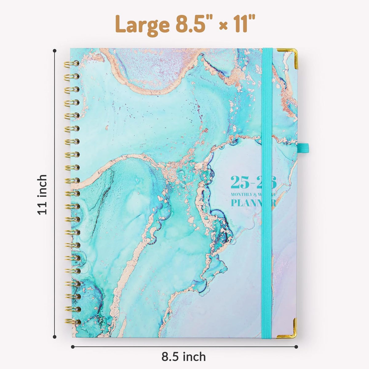 Forvencer Planner 2025-2026 for Women, Academic Year Monthly and Weekly Calendar Planner, July 2025 - Jun 2026, Hardcover Student Teacher Planners Agenda Book with Tabs, 8.5" x 11",Night Flora