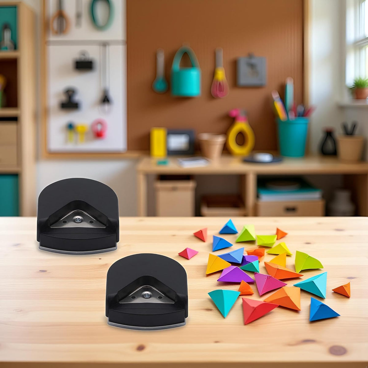 2Pcs Black 4mm Radius Corner Rounder Punch Paper Corner Rounder Hole Cutter for Photo, Corner Cutter Tool, Paper Crafts