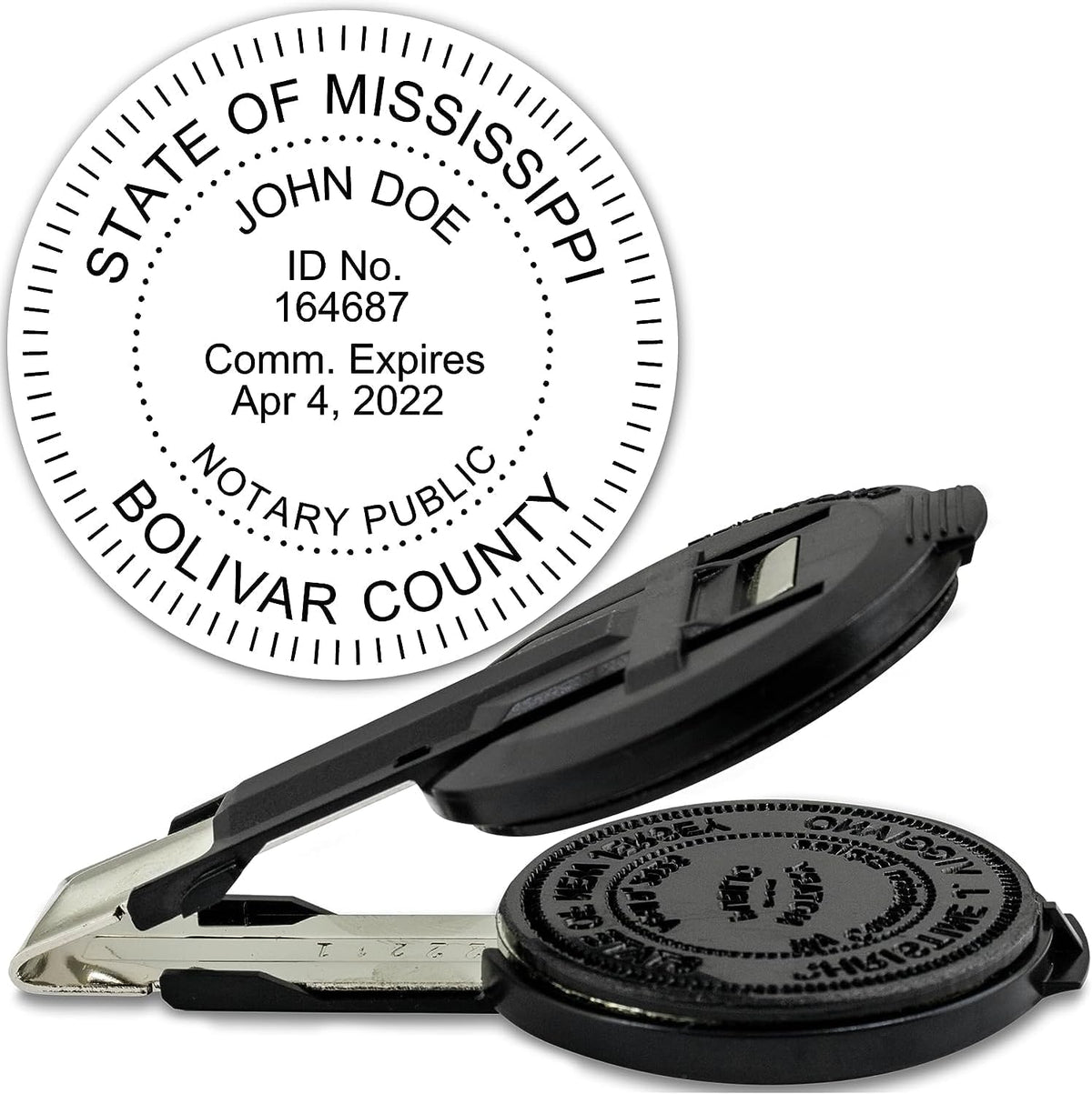 MaxMark Insert Only for Notary Seal Round Embosser for Mississippi State