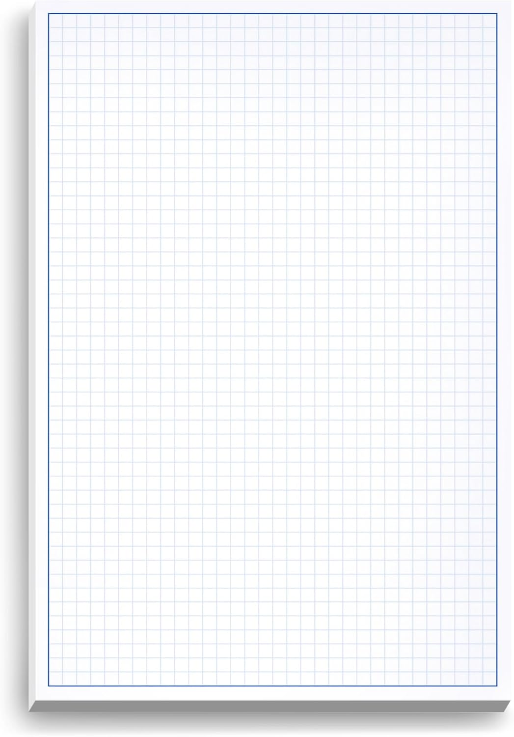 Graph Paper Pad for Blueprint Drawings, Drafting, Engineering Drawing, and Planning - Graph Paper 8.5x14 Blueprint Quadrille Grid Paper Pads with Blue Lines, High Brightness 50 Sheets (1-Pack)