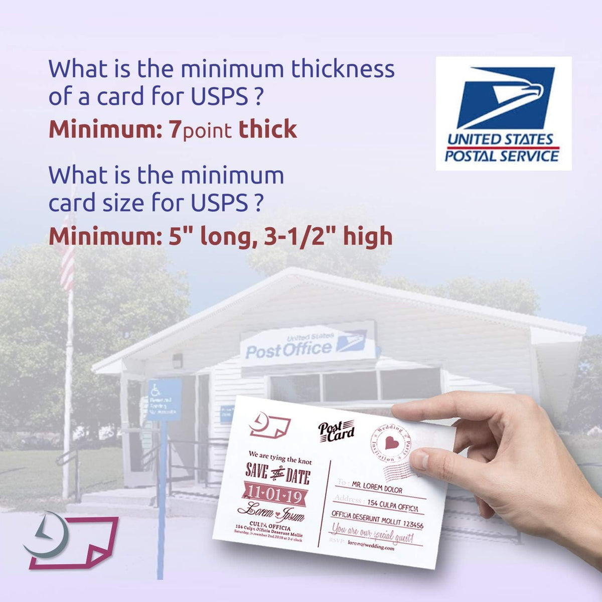 NextDayLabels - 8-1/2 x 11 Laser and Inkjet Printer Post cards 4 up Per Page, (4-1/4" x 5-1/2" After Perf) 50 Sheets / 200 Cards