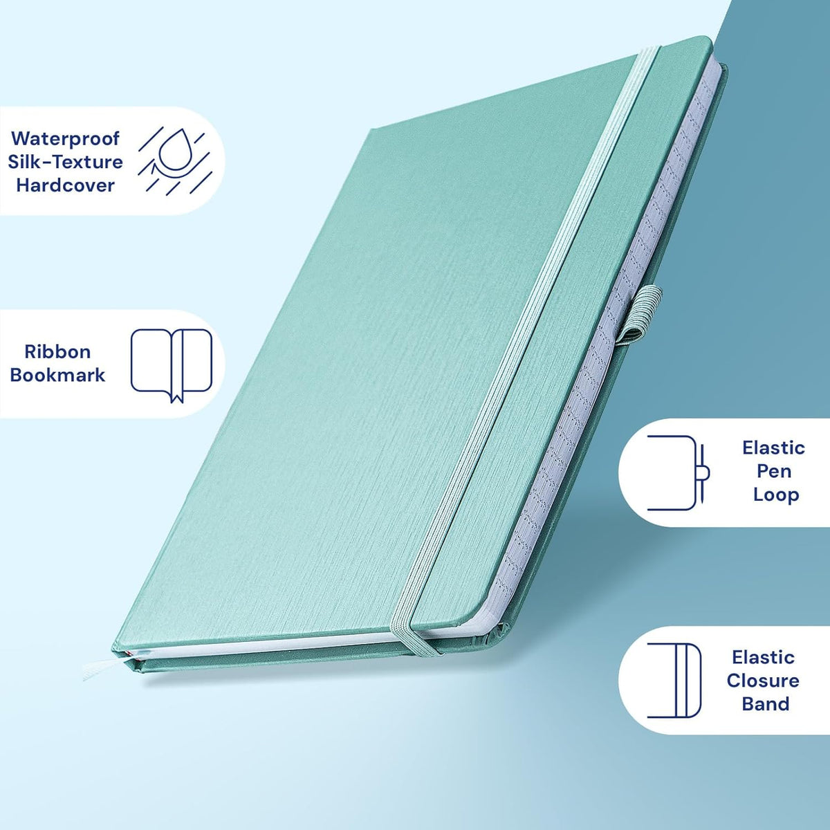 A4 Lined Journal Notebook, 8mm Ruled Notepad, Journaling for Writing, Work, School, Travel and Note Taking, Hardcover 160 Pages (80 Sheets) 8.27 x 11.6 inches (3 Pack Red)