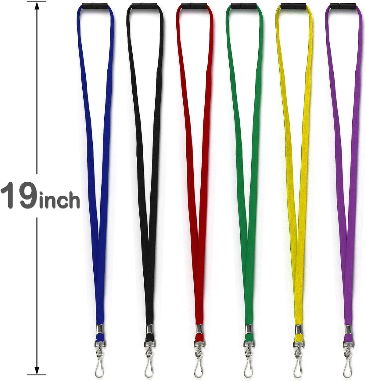 Safety Breakaway Lanyard with J-Hook Flat Lanyards for ID Badges Cruise Lanyard Bulk Preimum Lanyards for Women/Men Business Card NameTag Holder Lanyards Employee Students (Green, Breakaway 100 Pack)