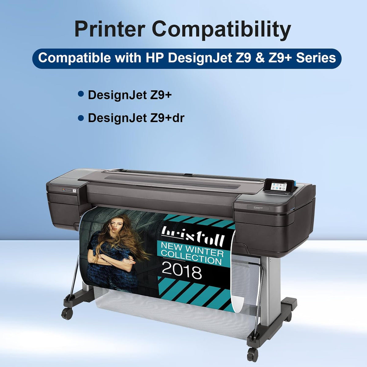 747 Chromatic Green 300-ml Ink Cartridge (P2V84A) Replacement for HP 747 P2V84A Chromatic Green High Capacity Ink for DesignJet Z9+ & Z9+dr Large Format Photo Printer (1-Pack, P2V84A Chromatic Green)