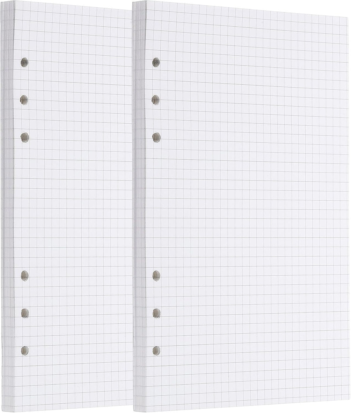 PATIKIL A5 Grid Refill Paper 6-Ring Binder Loose Leaf Planner Filler Paper Planner Inserts, 160 Sheets/320 Pages, Lined