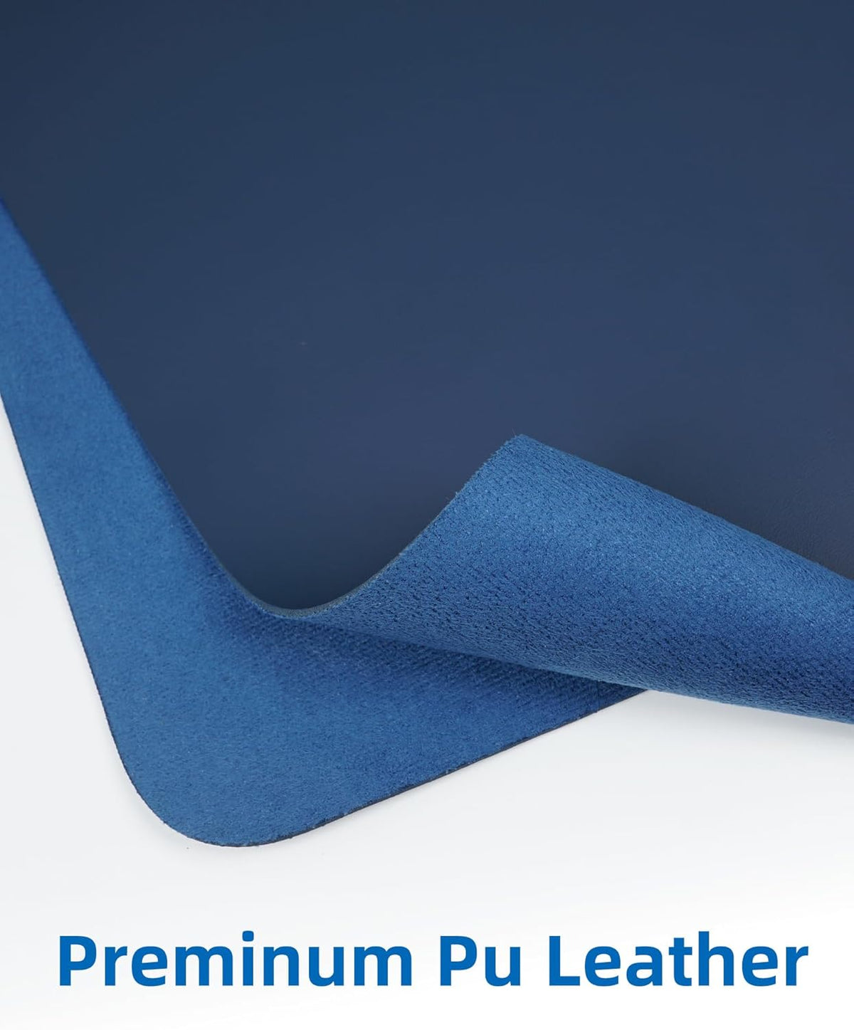 Leather Desk Pad Blotter,Mouse Pad,Office Desk Mat, Non-Slip PU Leather Desk mat,Large Desk mat,Waterproof Keyboard mat for Office/Home/Decor (Midnight Blue,31.5" x 15.7")
