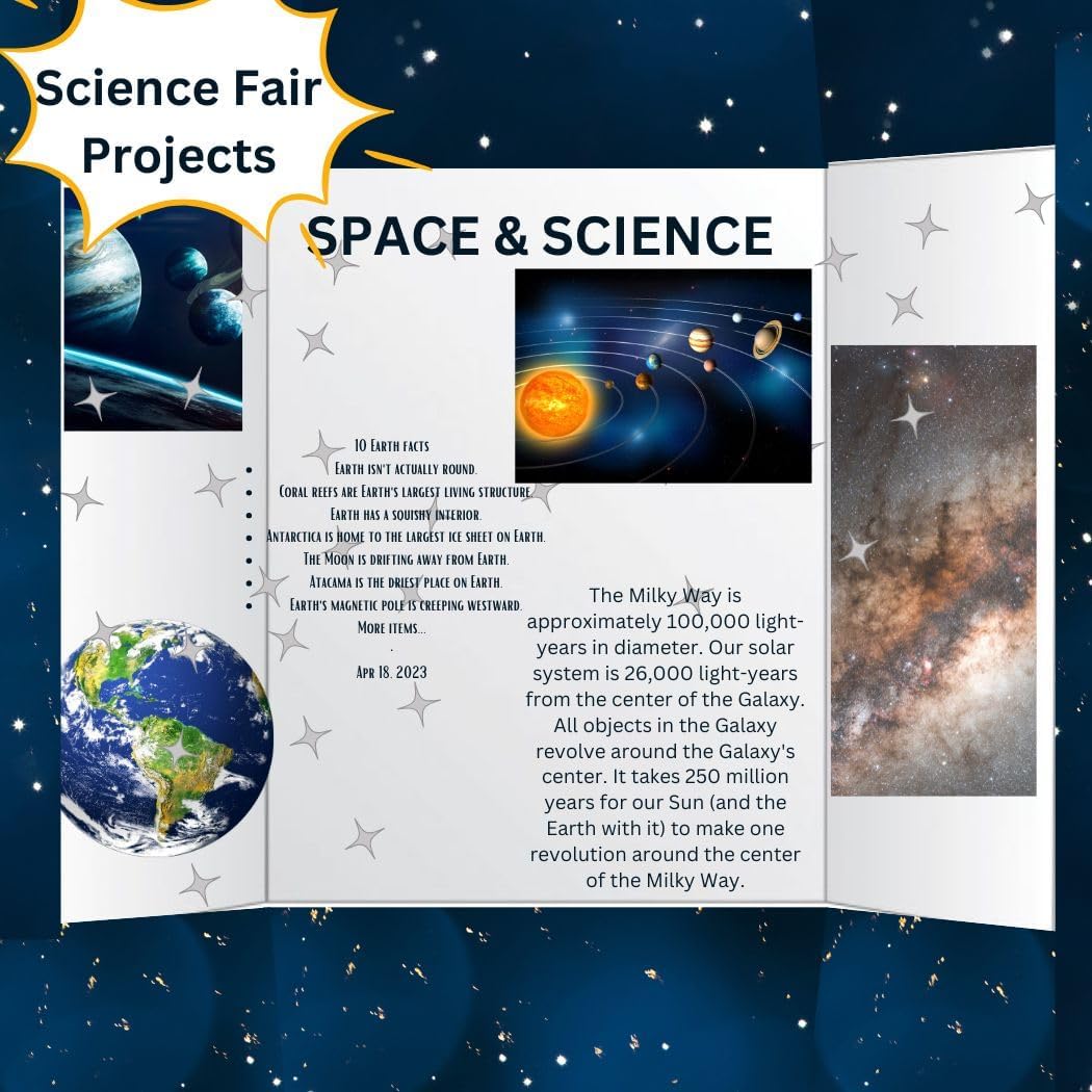 PJ Goods 10 Pcs (36 x 48 inches) Black Folding Poster Board for Science Fair Presentation Displays, School Projects, Business Displays, 4H, Sports, Graduation/Senior Night Lightweight,Foldable (10)