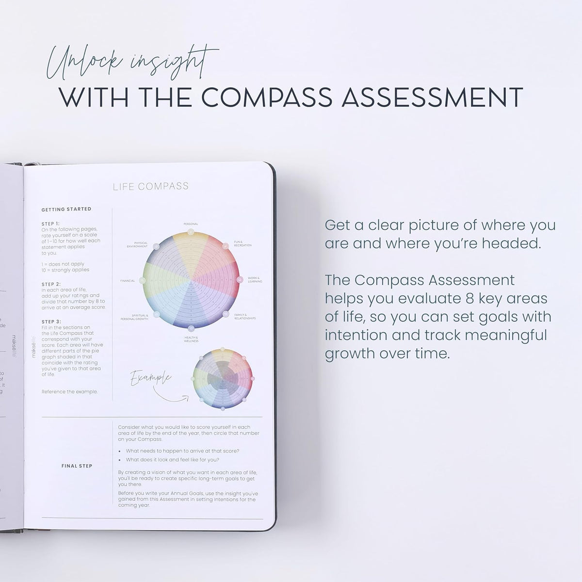 Quarterly Undated Planner - Goal Setting And Weekly Planner, Productivity Tools, Time-Management, Habit Tracker, Cream