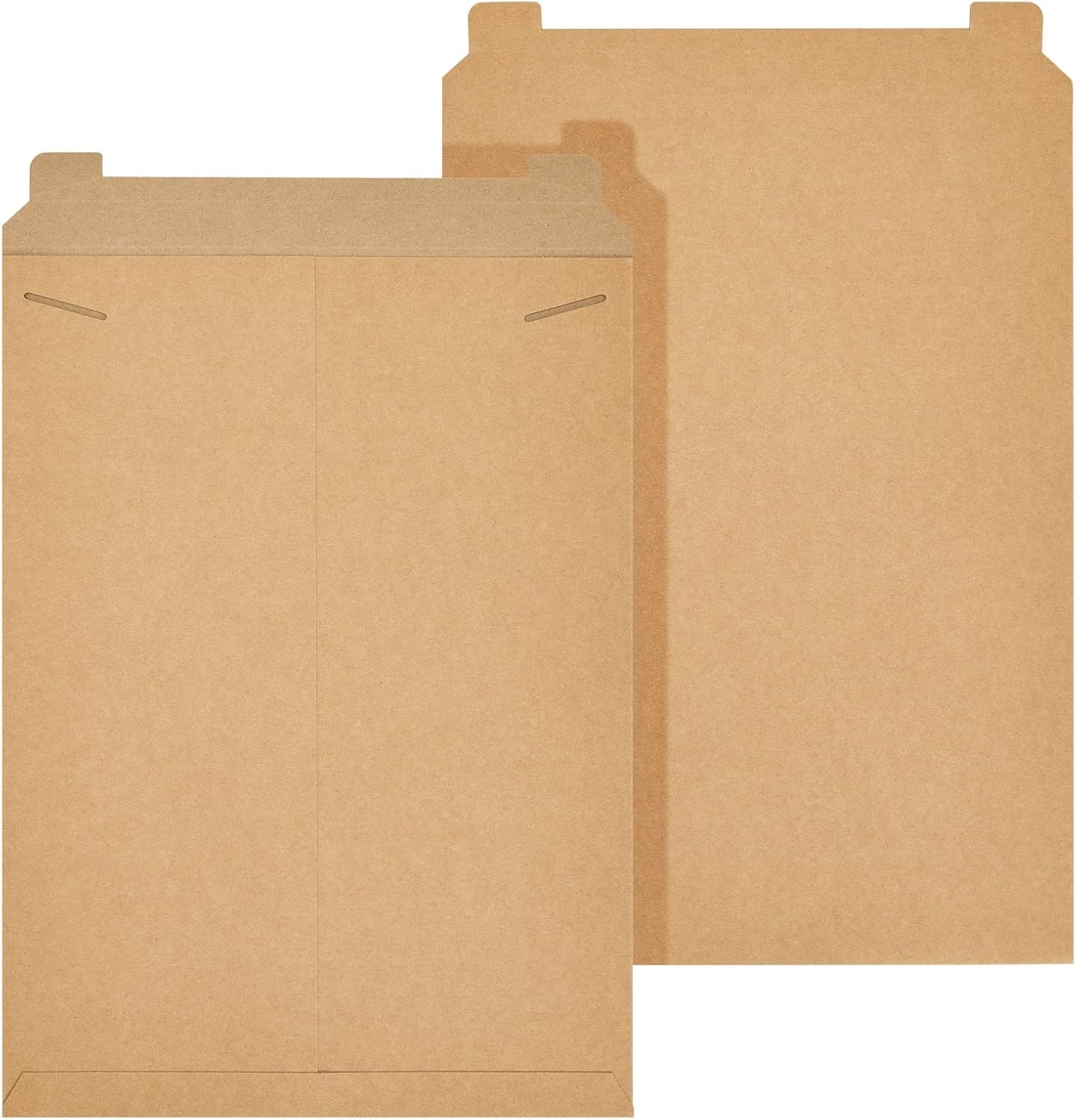 Juvale Flat Cardboard Art Mailers - 13 x 18 In, Brown, Pack of 25, 450 GSM - Poster Flat Mailers for Photos, Documents & CDs
