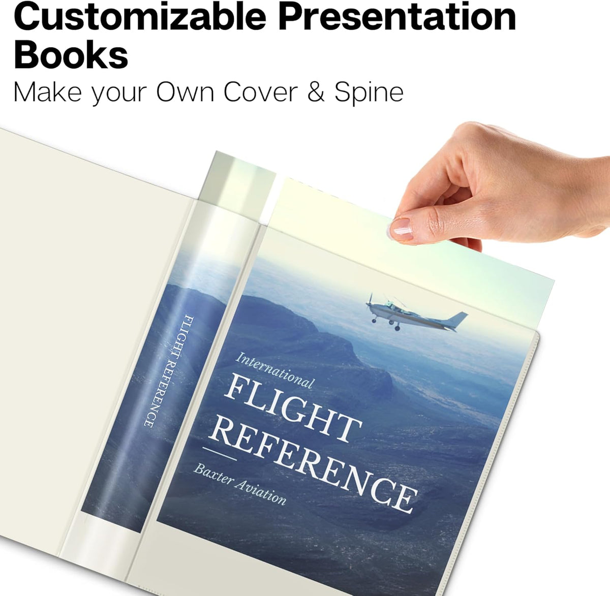 Dunwell Small Binders with Sleeves - Presentation Books 5.5x8.5 (2-Pack, Ivory), 24-Pockets, Displays 48 Half Size Pages or 5.5 x 8.5 Mini Booklets, Acid-Free Archival Quality
